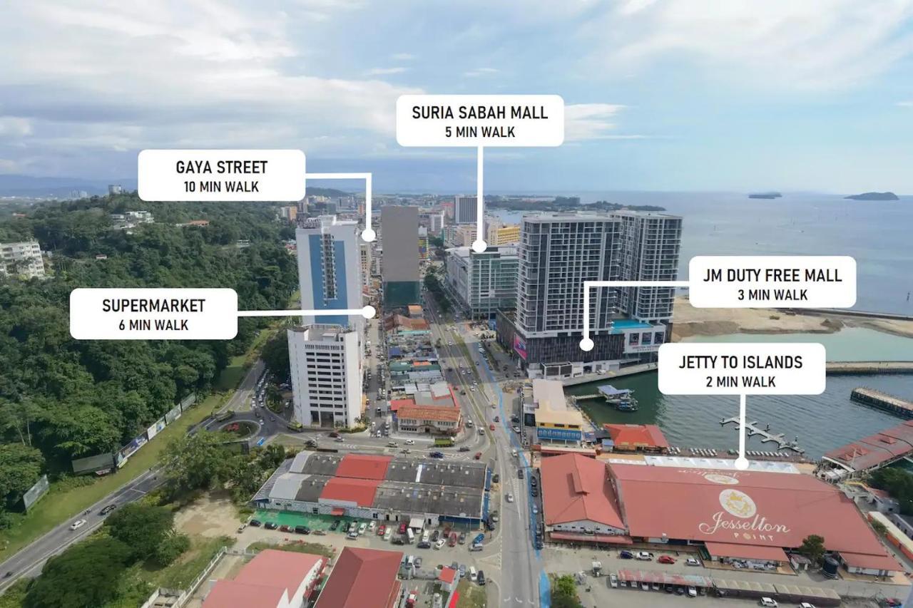 Hotel Jesselton Quay Sea View Kota Kinabalu Esterno foto